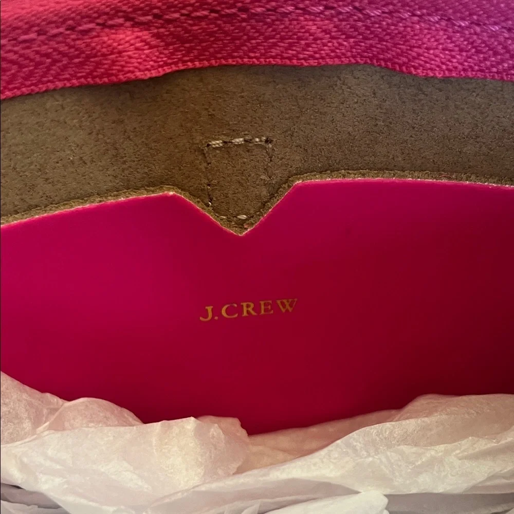J. Crew Leather Vibrant Pink Crossbody Bag - Picture 2 of 12